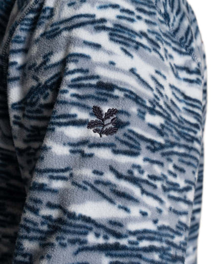 Juniper Berry Print coloured Craghoppers Mens National Trust Irt Half Zip Fleece on white background 