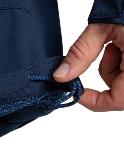 Blue Navy coloured Craghoppers Mens National Trust Keskadale Waterproof Jacket on white background 