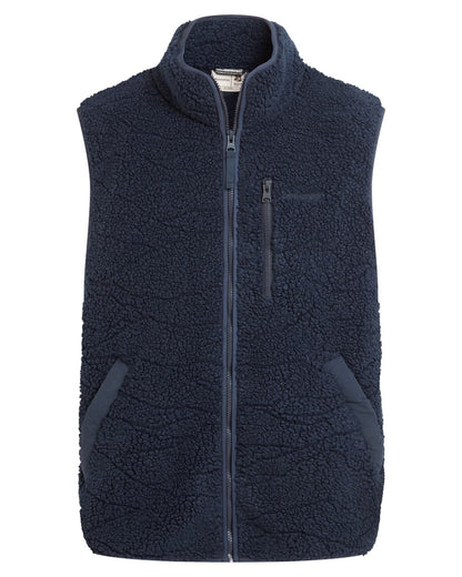 Blue Navy coloured Craghoppers Mens National Trust Lathkill Vest on white background 
