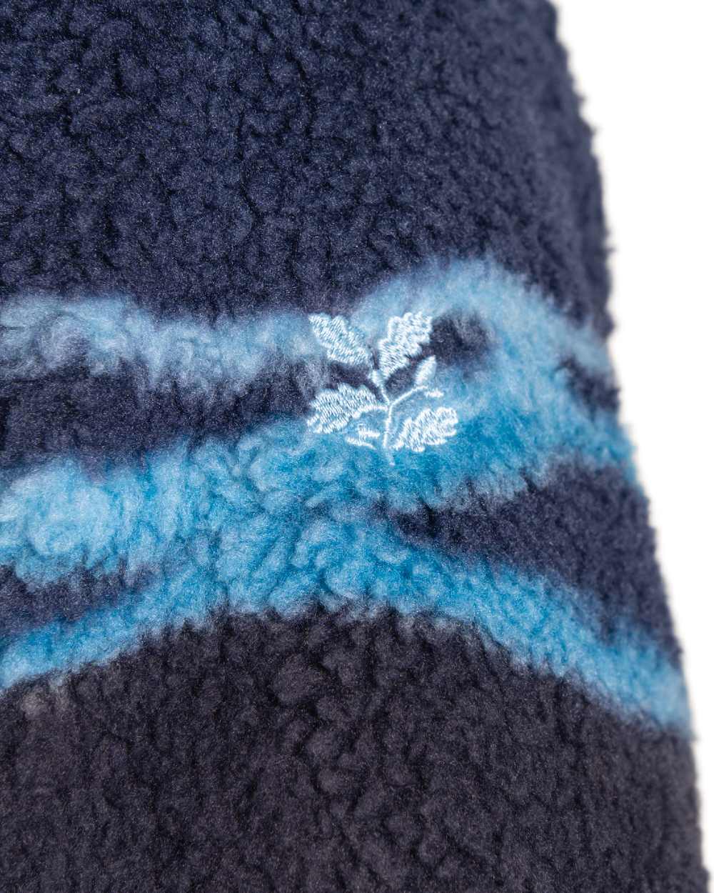 Dark Navy coloured Craghoppers Mens National Trust Rawthey Half Zip Fleece on white background 