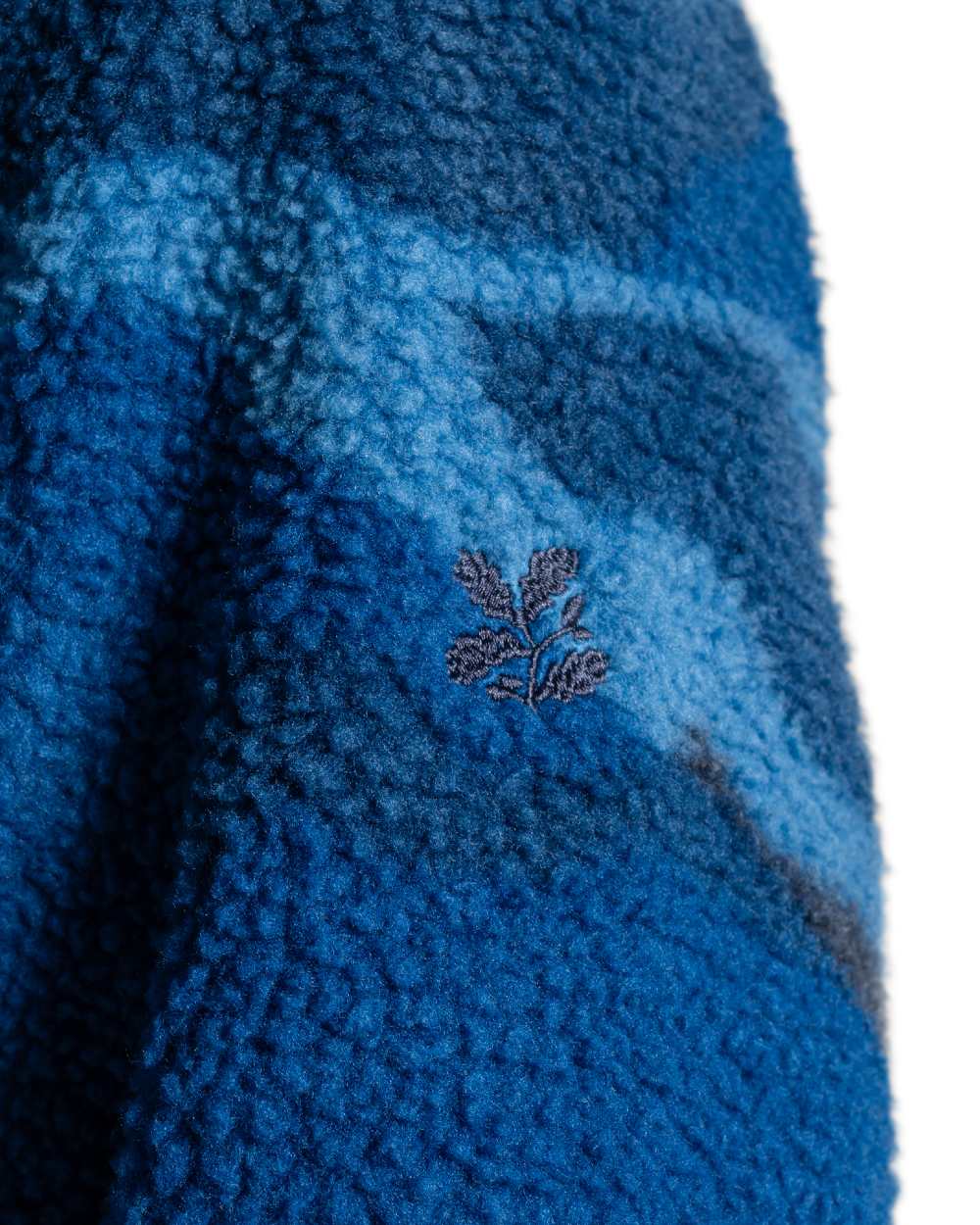 Juniper Berry Print coloured Craghoppers Mens National Trust Rawthey Half Zip Fleece on white background 
