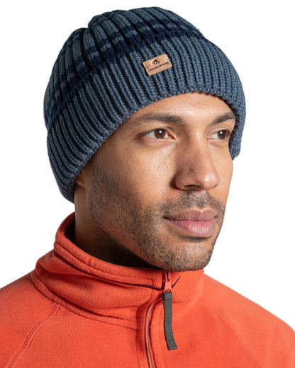 Blue Stone coloured Craghoppers Mens National Trust Shale Hat on white background 
