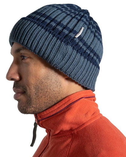 Blue Stone coloured Craghoppers Mens National Trust Shale Hat on white background 