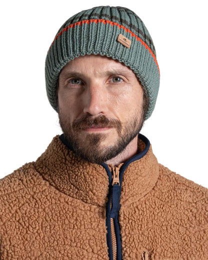 Laurel Green coloured Craghoppers Mens National Trust Shale Hat on white background 