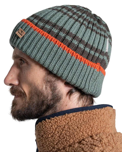 Laurel Green coloured Craghoppers Mens National Trust Shale Hat on white background 