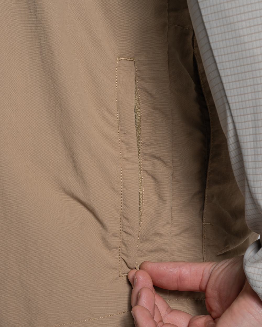 Earthenware coloured Craghoppers Mens NosiLife Adventure Gilet V on white background 