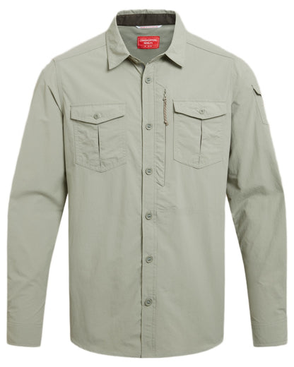 Bayleaf Craghoppers Mens NosiLife Adventure Long Sleeved Shirt III on white background 