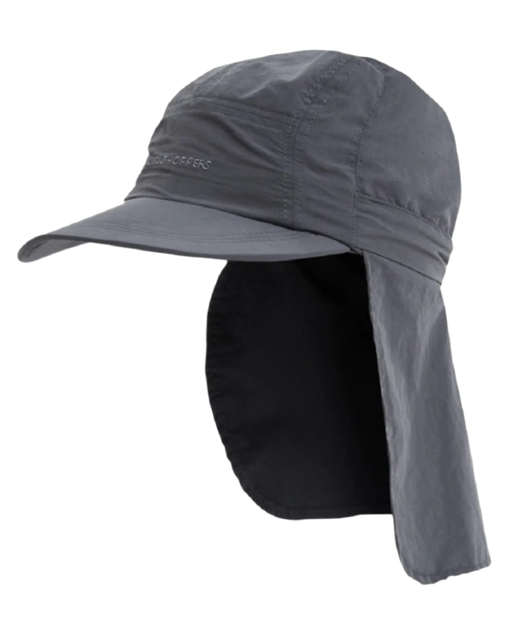 Black Pepper coloured Craghoppers Mens NosiLife Desert Hat III on white background 