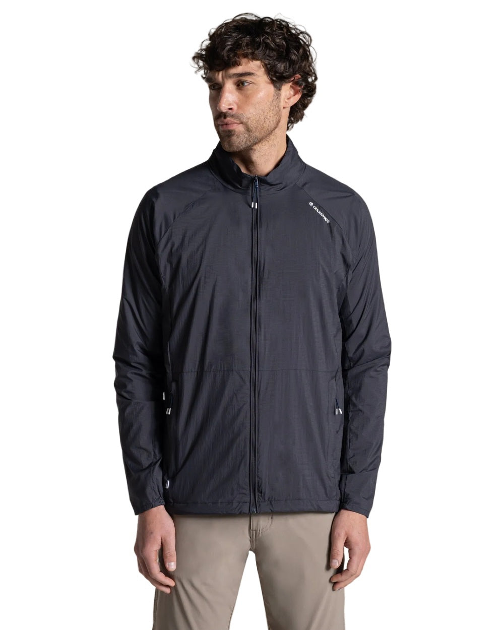 Dark Iron coloured Craghoppers Mens NosiLife Driver Jacket on white background 