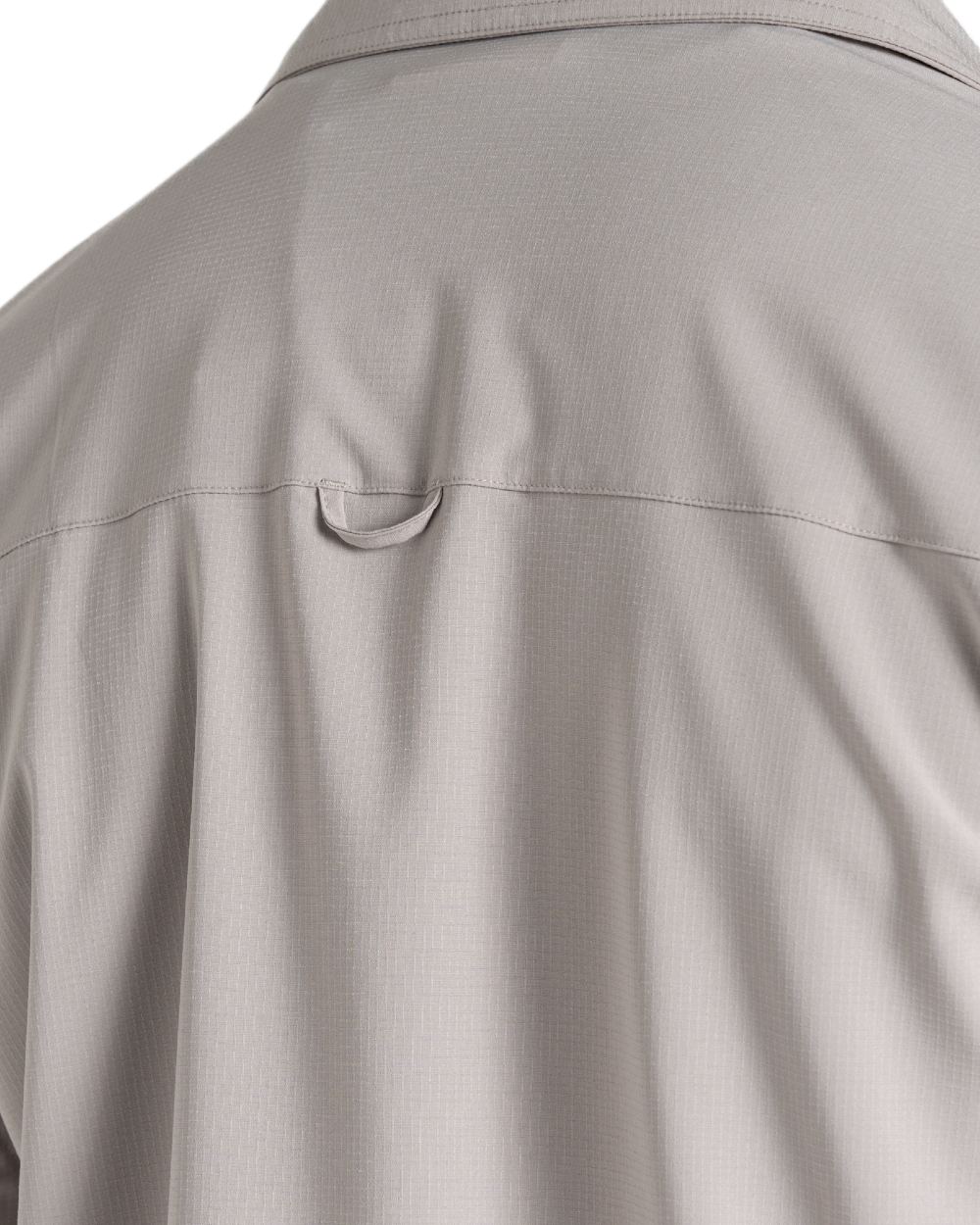 Parchment coloured Craghoppers Mens NosiLife Pro Long Sleeved Shirt V on white background 