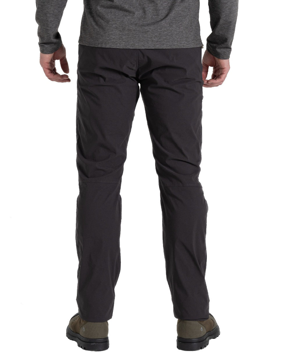 Black Pepper coloured Craghoppers Mens NosiLife Pro Trouser III on white background 