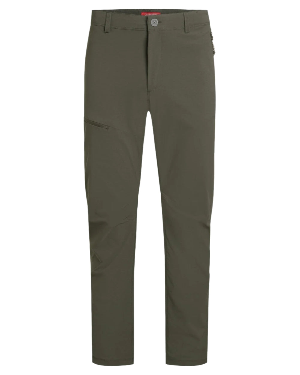 Woodland Green coloured Craghoppers Mens NosiLife Pro Trouser III on white background 