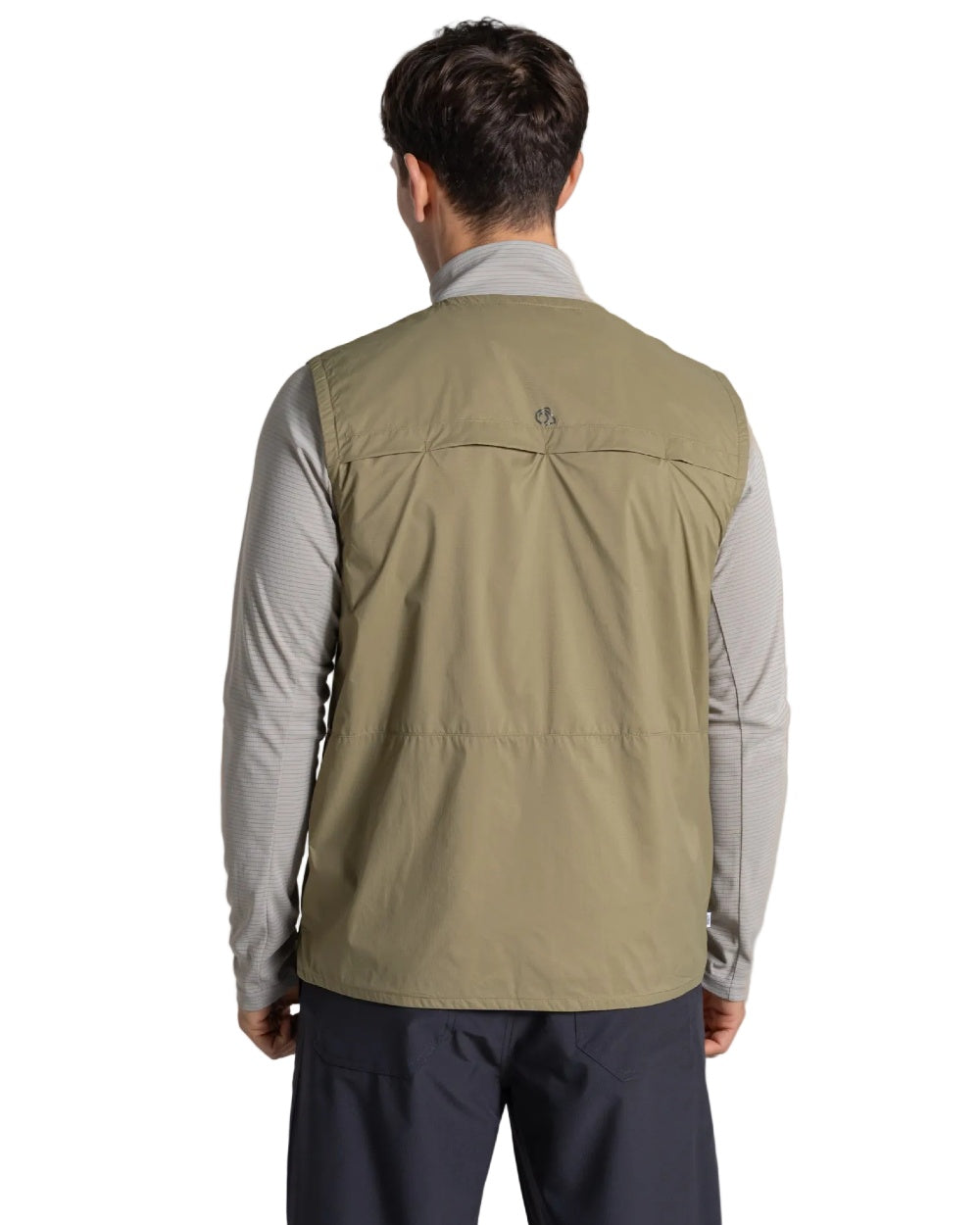 Cardamon coloured Craghoppers Mens NosiLife Sebou Gilet on white background 
