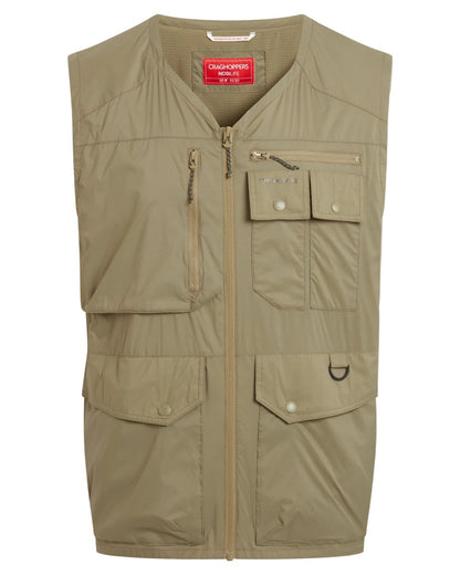 Cardamon coloured Craghoppers Mens NosiLife Sebou Gilet on white background 