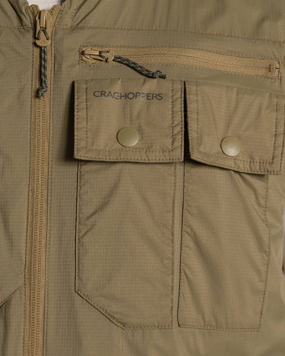 Cardamon coloured Craghoppers Mens NosiLife Sebou Gilet on white background 