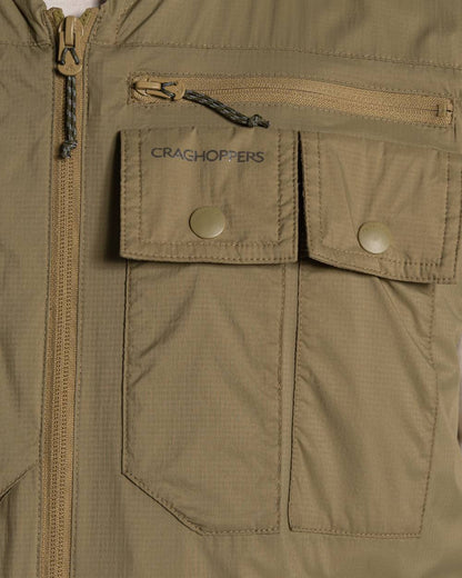 Cardamon coloured Craghoppers Mens NosiLife Sebou Gilet on white background 