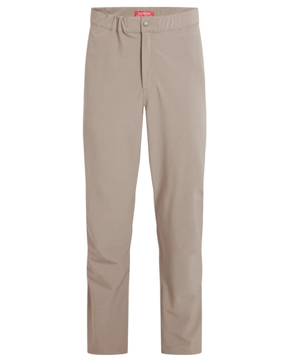 Pebble coloured Craghoppers Mens NosiLife Socco Trousers on white background 