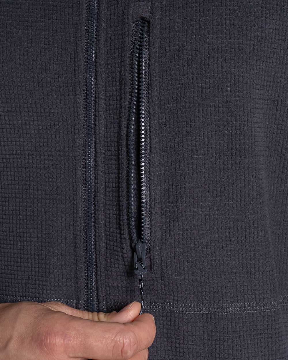 Dark Iron coloured Craghoppers Mens NosiLife Spry II Jacket on beige background 