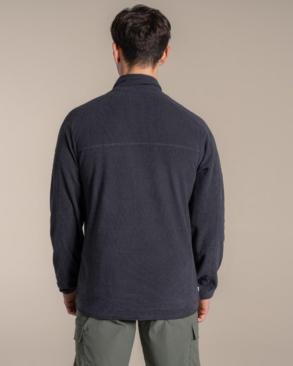 Dark Iron coloured Craghoppers Mens NosiLife Spry II Jacket on beige background 
