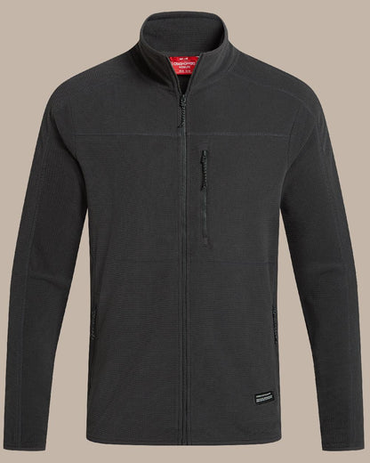 Dark Iron coloured Craghoppers Mens NosiLife Spry II Jacket on beige background 