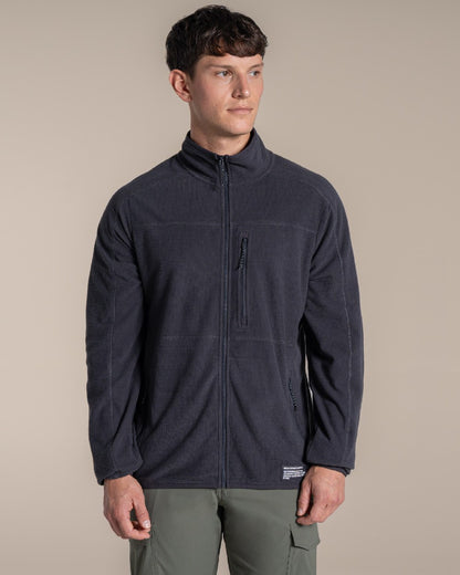 Dark Iron coloured Craghoppers Mens NosiLife Spry II Jacket on beige background 