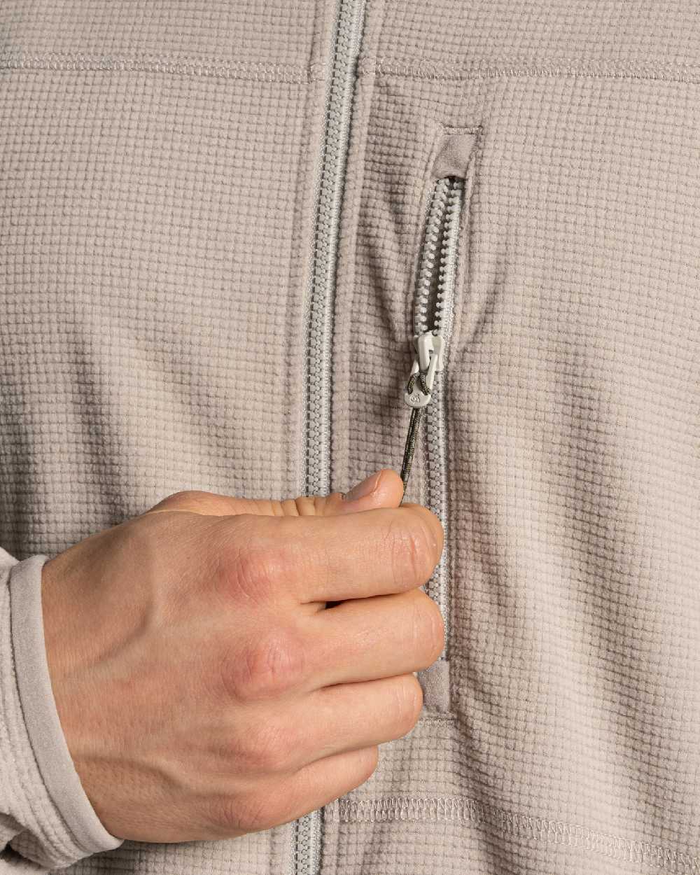 Parchment coloured Craghoppers Mens NosiLife Spry II Jacket on beige background 