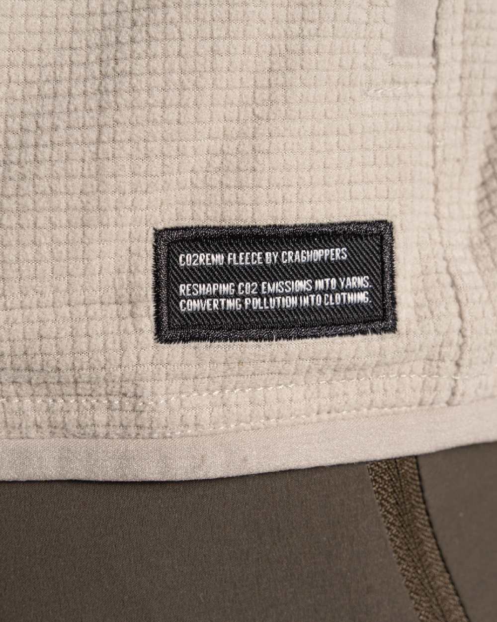 Parchment coloured Craghoppers Mens NosiLife Spry II Jacket on beige background 