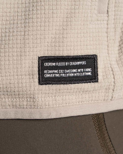 Parchment coloured Craghoppers Mens NosiLife Spry II Jacket on beige background 