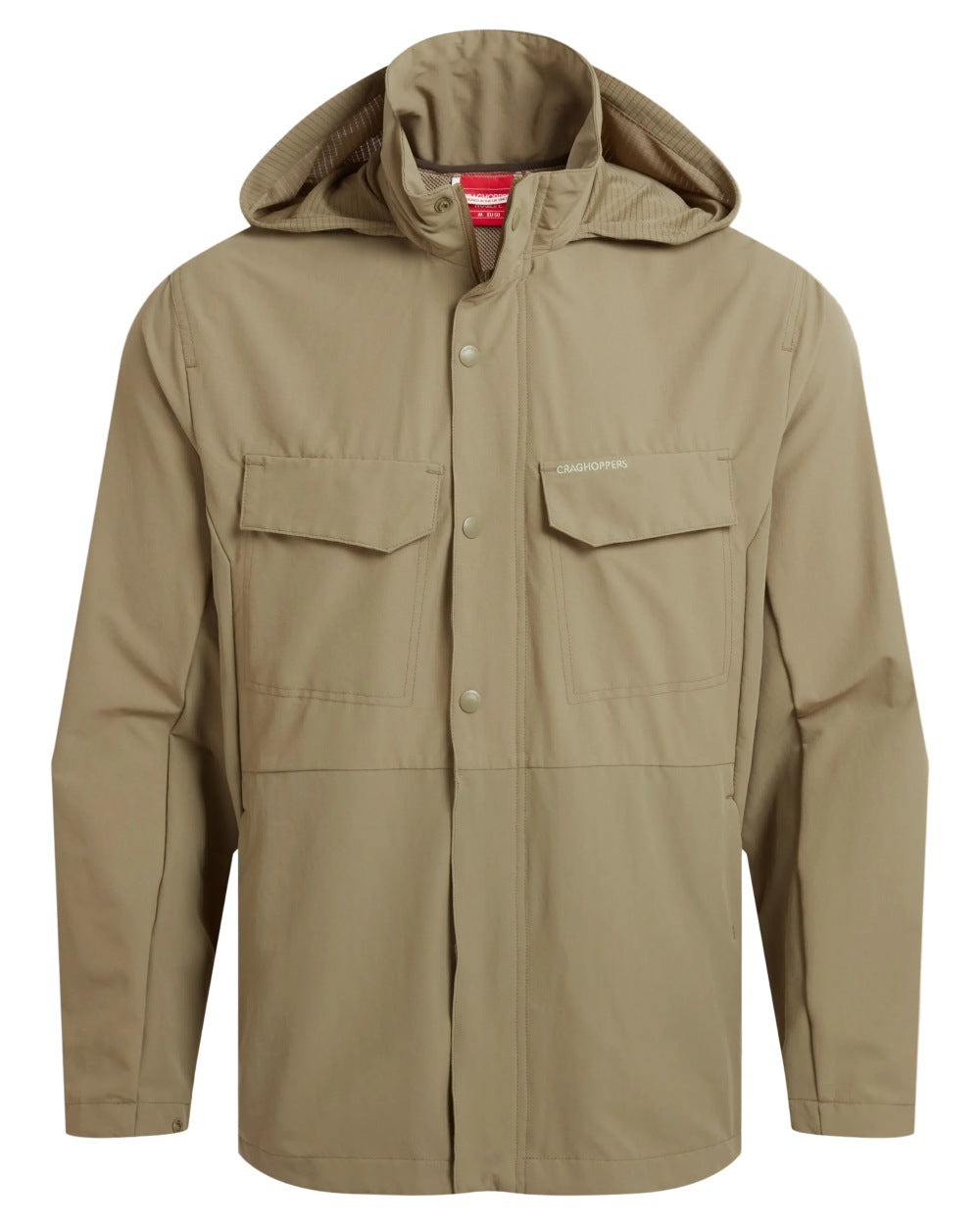 Cardamon coloured Craghoppers Mens NosiLife Younes Jacket on white background 