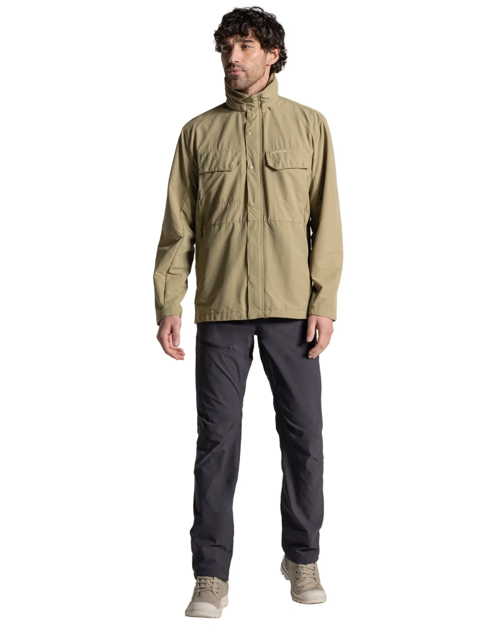 Cardamon coloured Craghoppers Mens NosiLife Younes Jacket on white background 