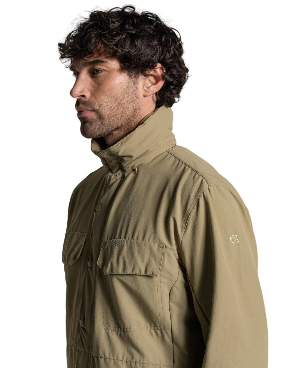 Cardamon coloured Craghoppers Mens NosiLife Younes Jacket on white background 