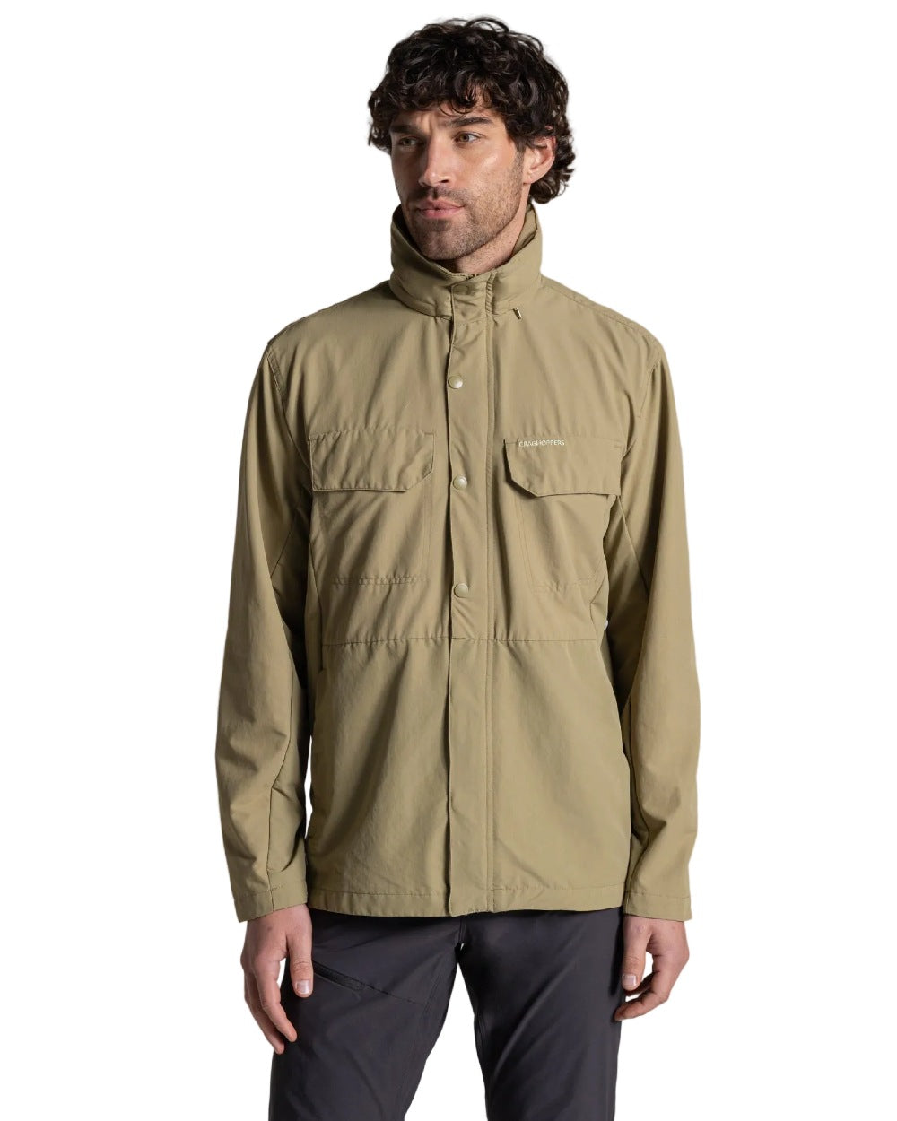 Cardamon coloured Craghoppers Mens NosiLife Younes Jacket on white background 