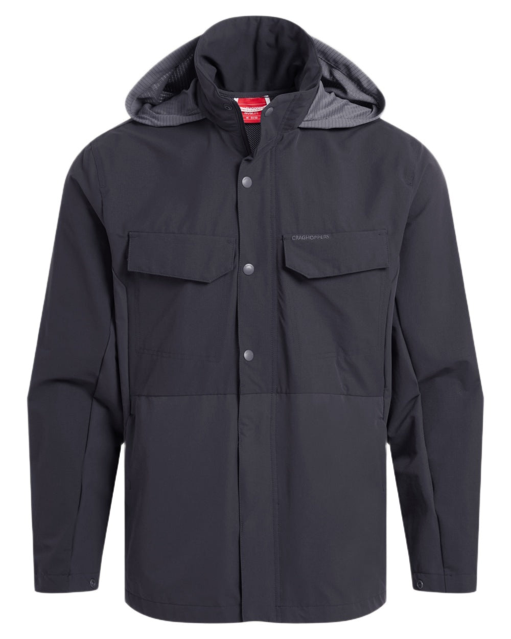 Dark Iron coloured Craghoppers Mens NosiLife Younes Jacket on white background 