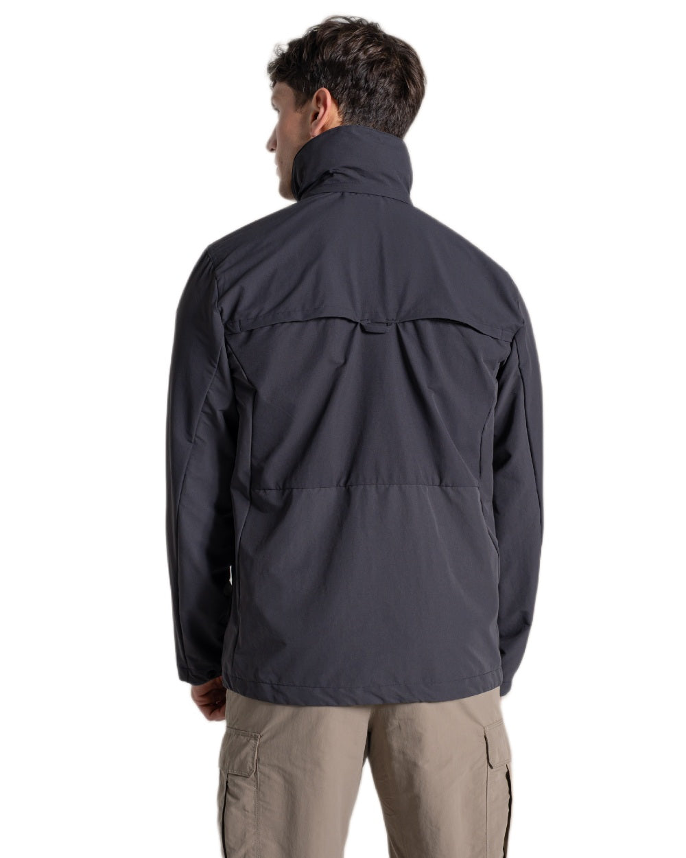 Dark Iron coloured Craghoppers Mens NosiLife Younes Jacket on white background 