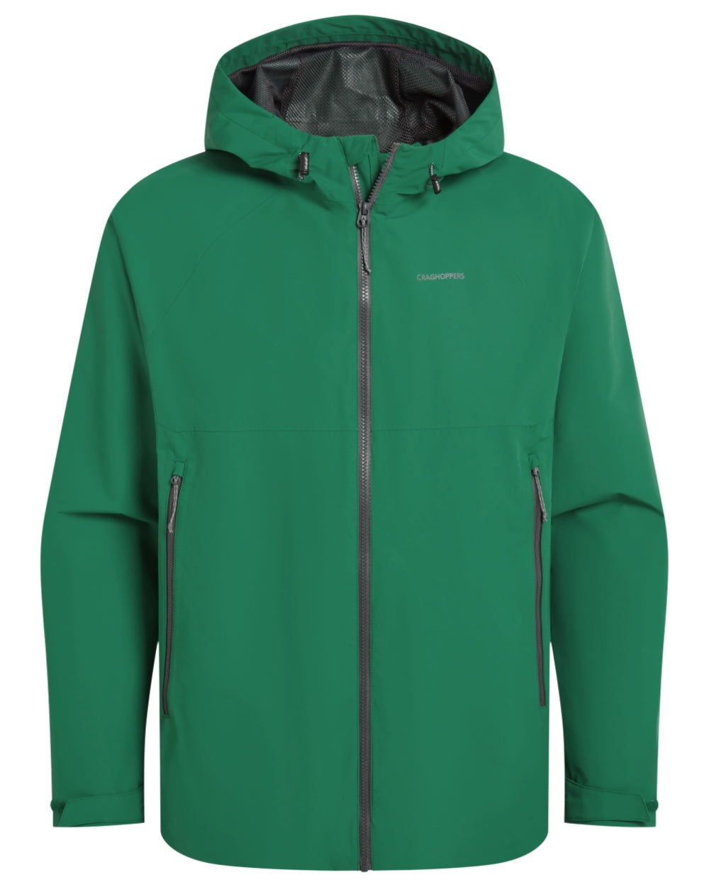 Mosaic Green Coloured Craghoppers Mens Osuna Waterproof Jacket on White Background 