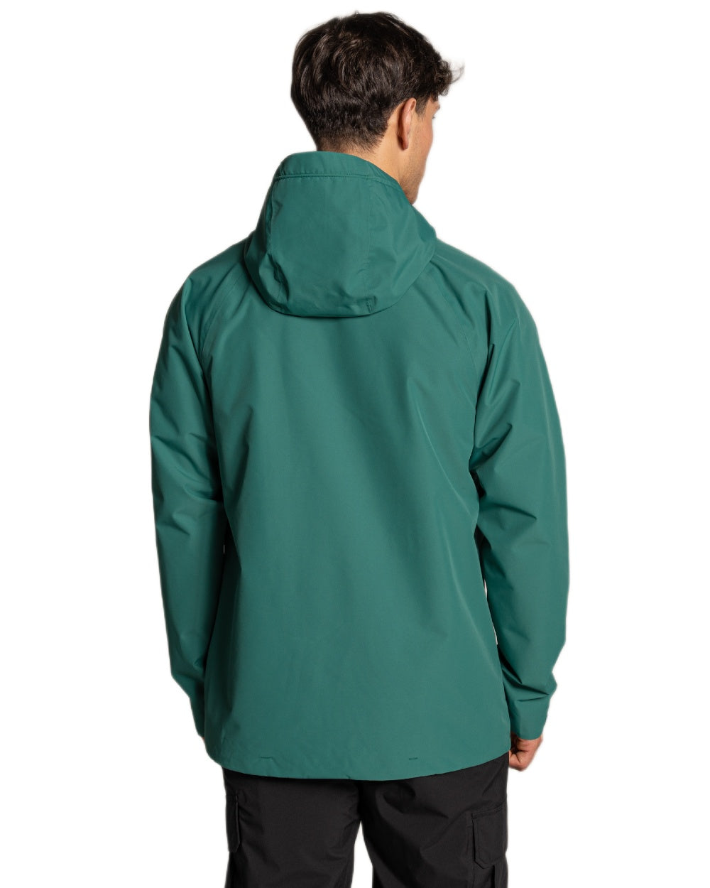 Mosaic Green Coloured Craghoppers Mens Osuna Waterproof Jacket on White Background 