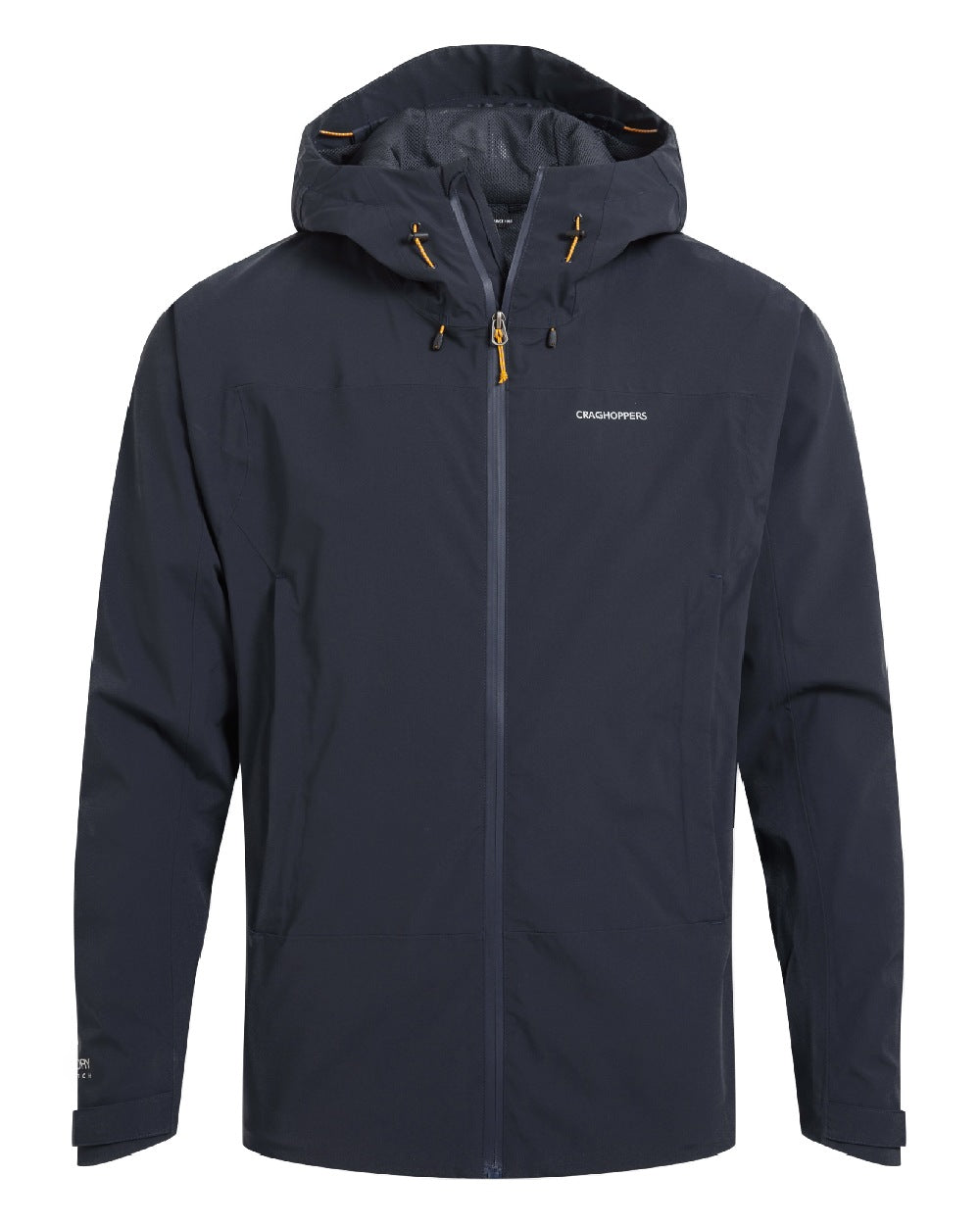Dark Navy Coloured Craghoppers Mens Ponsa Waterproof Jacket on white background 