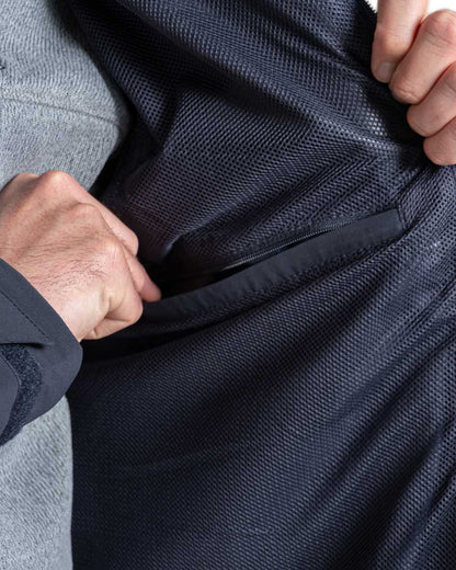 Dark Navy coloured Craghoppers Mens Ponsa Waterproof Jacket on white background 