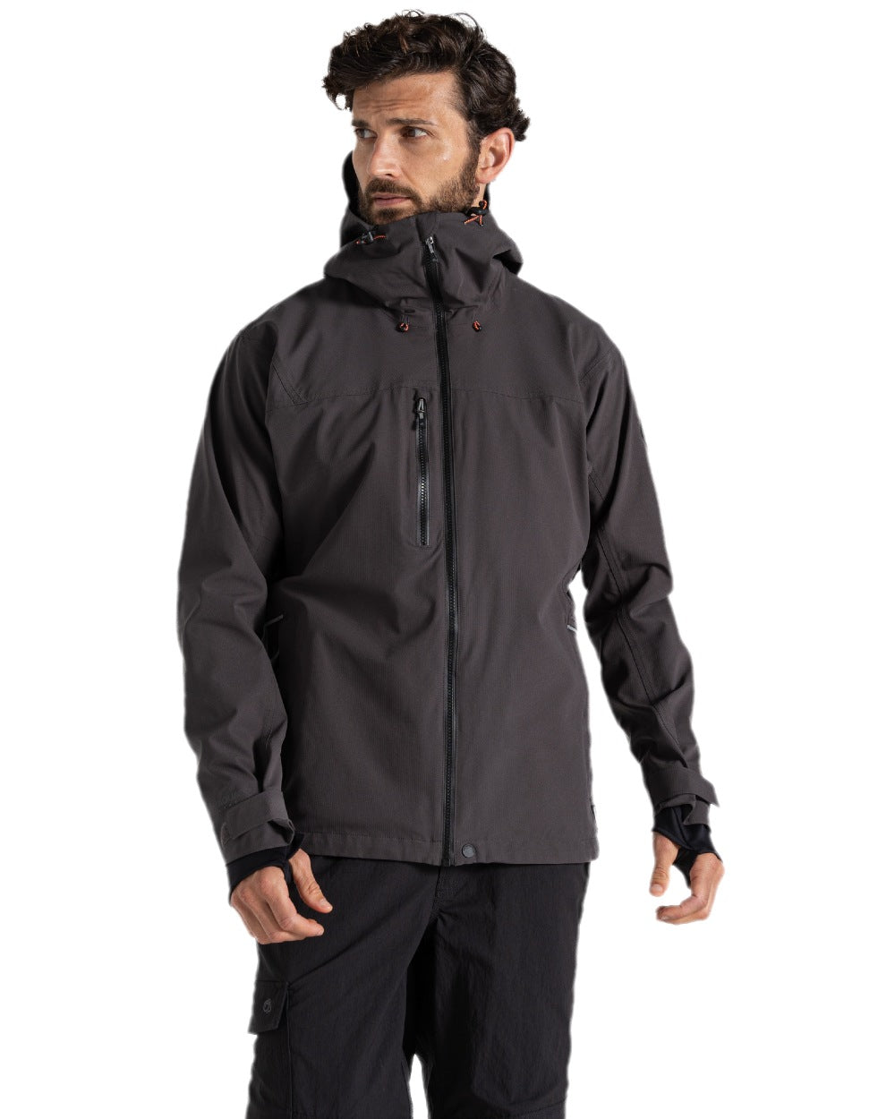 Carbon Grey Coloured Craghoppers Mens Richmond Stretch Workwear Jacket on white background 