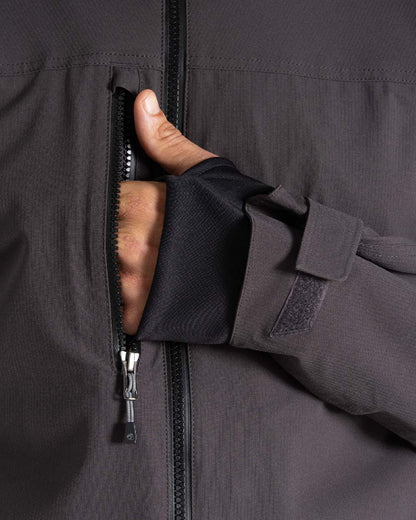 Carbon Grey Coloured Craghoppers Mens Richmond Stretch Workwear Jacket on white background 