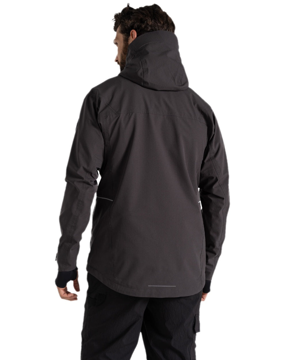 Carbon Grey Coloured Craghoppers Mens Richmond Stretch Workwear Jacket on white background 