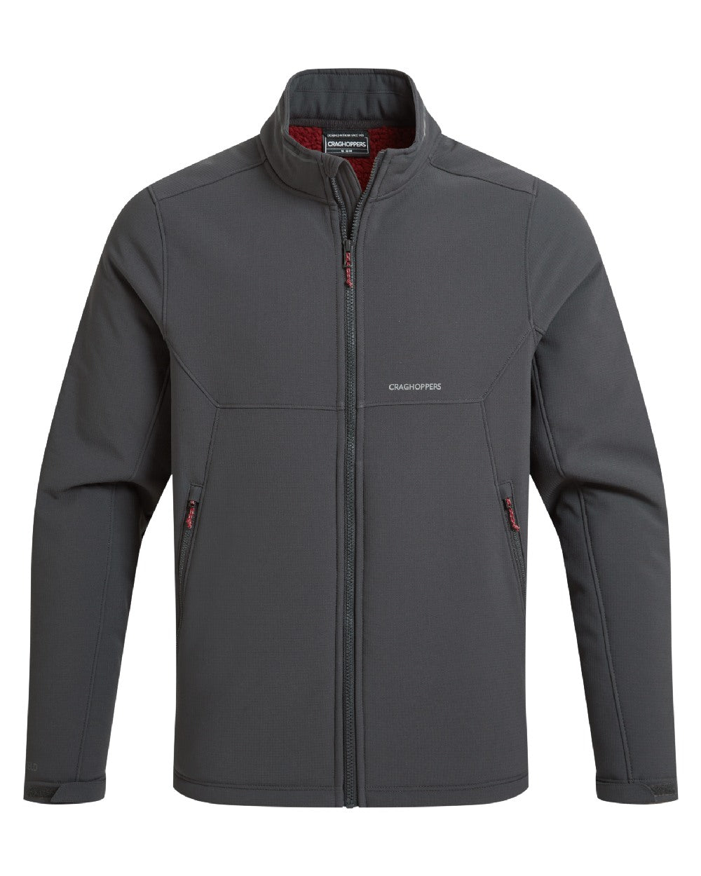 Dark Iron coloured Craghoppers Mens Selside Jacket on white background 