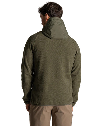 Dark Sage coloured Craghoppers Mens Vamos II Hybrid Jacket on white background 