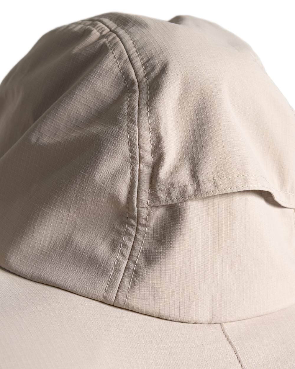 Parchment coloured Craghoppers NosiLife Field Hat on white background 