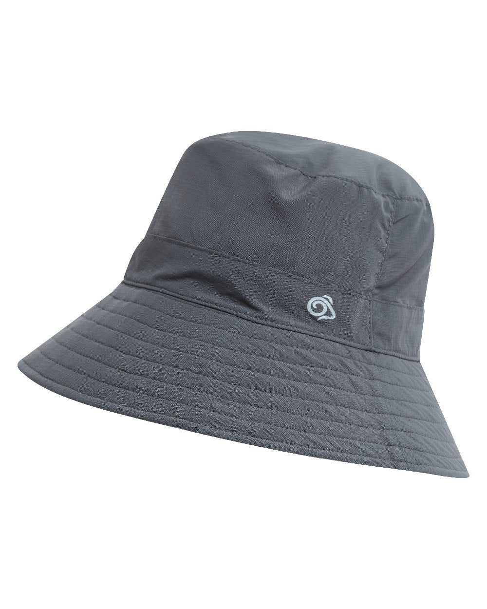 Black Pepper Niagara Blue coloured Craghoppers NosiLife Sun Hat III on white background 