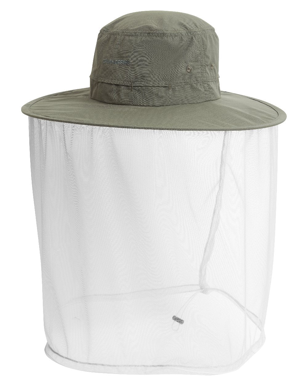 Woodland Green coloured Craghoppers NosiLife Ultimate Hat II on white background 