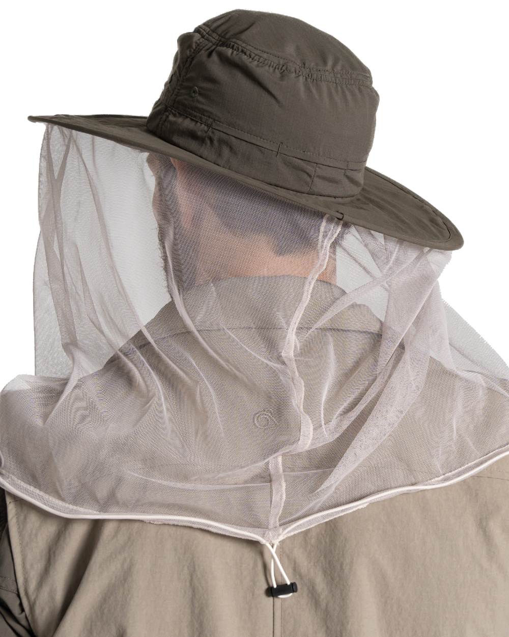 Woodland Green coloured Craghoppers NosiLife Ultimate Hat II on white background 