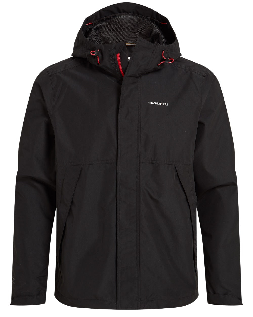 Black coloured Craghoppers Ossus Jacket on white background 