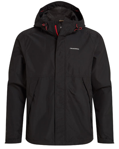 Black coloured Craghoppers Ossus Jacket on white background 