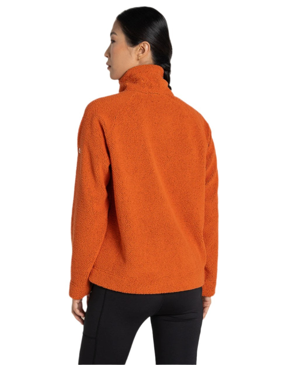Spice coloured Craghoppers Ryan Womens Raya Full Zip Fleece on white background 